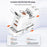 LDNIO Q2618 65W GaN Fast Charger Interchangeable Plugs USB-C PD Fast Charging Station for Laptop iPhone Android - Black - 6