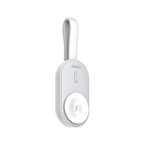 LDNIO AW005 15W Wireless Charger for Apple Watch Ultra  /  SE  /  S1-S9 1200mAh Magnetic Power Bank Design Charging Station - White - 1