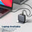 LDNIO Q408 100W GaN Charger Portable Travel 4-Port 3 USB-C + 1 USB-A PD Fast Charging Station for Phone Laptop - Grey  /  EU Plug - 3