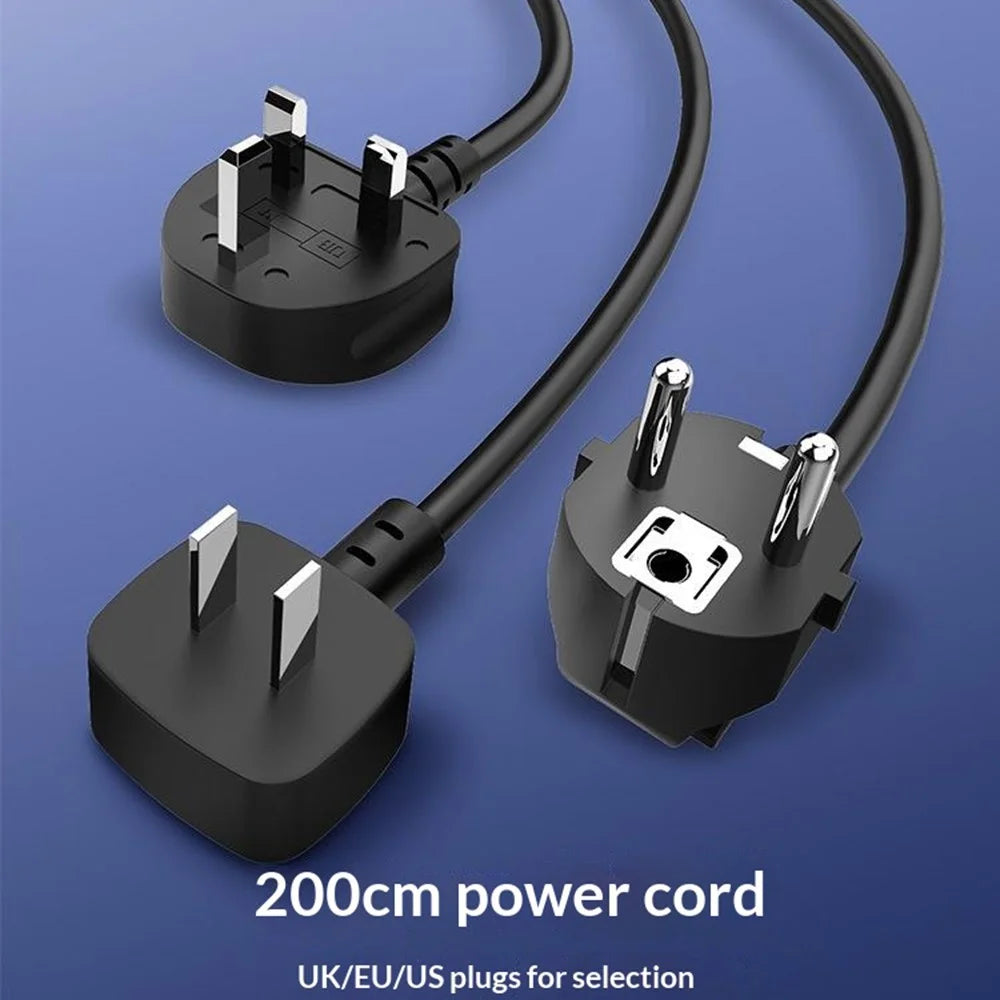 LDNIO SE3338 65W GaN Power Strip 3 AC Outlets 3 USB Ports Fast Charging Station Power Socket with 2m Cable for Office Travel - Blue  /  EU Plug - 4