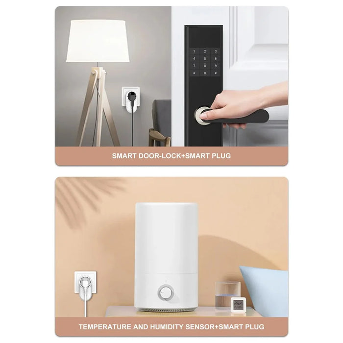 LDNIO SEW1058 4000W Smart WiFi Power Plug 16A Remote Control Power Socket Wall Charger with LED Light - White - 5