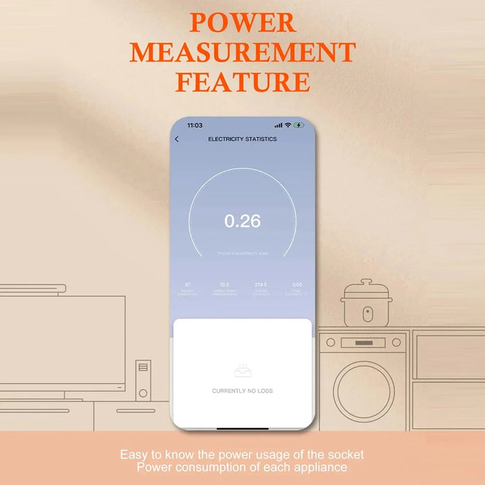 LDNIO SEW1058 4000W Smart WiFi Power Plug 16A Remote Control Power Socket Wall Charger with LED Light - White - 7