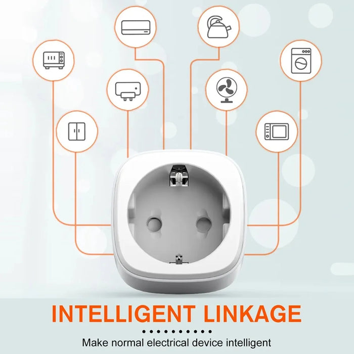 LDNIO SEW1080 Smart WiFi Power Plug Remote Control Scheduled Timer Meter Power Socket Wall Charger for Home Office - White  /  EU Plug - 3