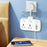 LDNIO SC2413 20W Power Strip 2500W 2 AC Outlets 4 USB Ports PD Fast Charging Extension Power Socket - White  /  EU Plug - 2