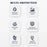 LDNIO SC2413 20W Power Strip 2500W 2 AC Outlets 4 USB Ports PD Fast Charging Extension Power Socket - White  /  EU Plug - 3
