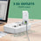 LDNIO SEW3452 WiFi Smart Power Strip 30W PD Fast Charging 3 EU Plug AC Outlets 4 USB Ports Remote Control Power Socket - White - 3