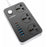 LDNIO SC3604C 20W Fast Charging Power Strip 3 AC Outlets 6 USB Ports Power Socket with 2m Cable - Black  /  EU Plug - 1
