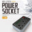 LDNIO SK3662 20W Fast Charging Power Strip 3 AC Outlets 6 USB Ports Power Socket with 2m Cable - Black  /  UK Plug - 2