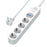 LDNIO SE1-C 20W PD Fast Charging Power Strip 4 EU Plug AC Outlets 4 USB Ports Extension Power Socket for Office Desktop - White  /  EU Plug - 1