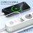LDNIO SE1-C 20W PD Fast Charging Power Strip 4 EU Plug AC Outlets 4 USB Ports Extension Power Socket for Office Desktop - White  /  EU Plug - 2