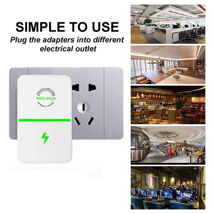 Intelligent Energy Saver 90-250V Power Electricity Saving Box for Home Office - 009 / EU Plug - 2