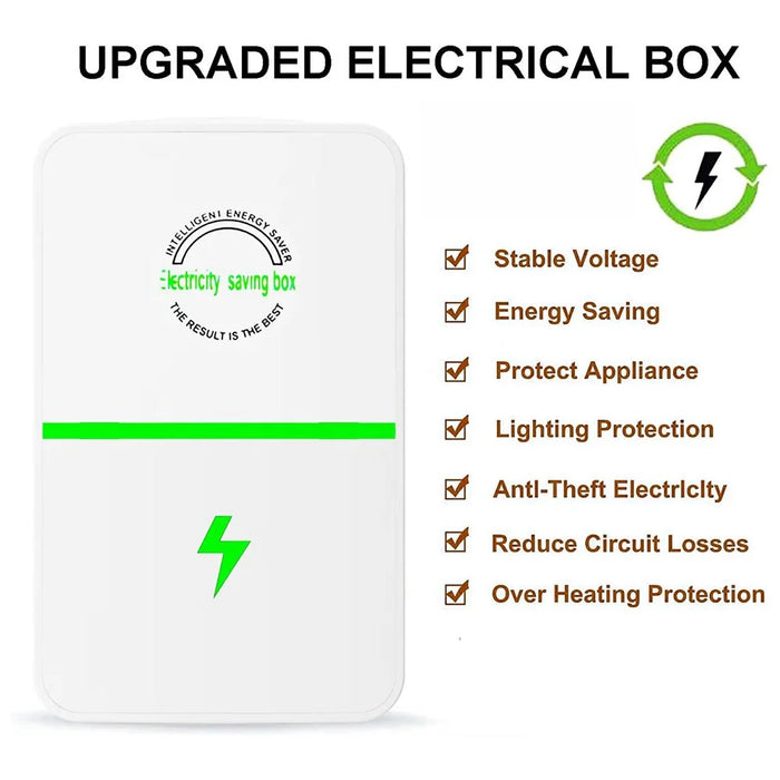 Intelligent Energy Saver 90-250V Power Electricity Saving Box for Home Office - 009 / EU Plug - 3