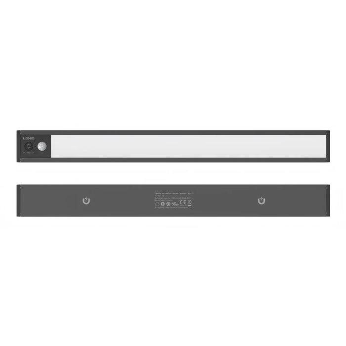LDNIO Y5 410mm 3W Smart PIR Motion Sensor Under Cabinet LED Light Rechargeable Magnetic Night Light for Kitchen - Black - 1