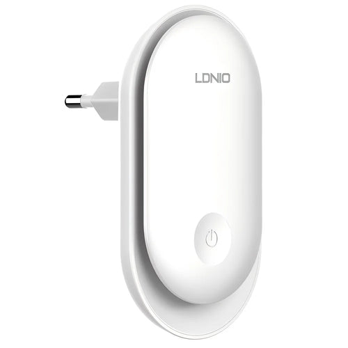 LDNIO Y1 0.5W Plug-in LED Night Light Auto Switch 3500K Warm Light for Bedroom Hallway - White  /  EU Plug - 1