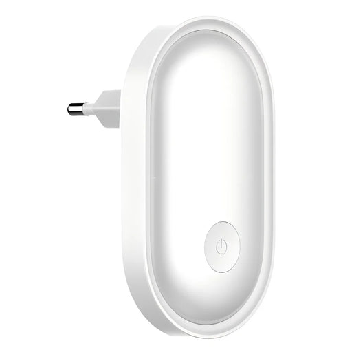 LDNIO Y1-1 0.5W Plug-in LED Night Light Auto Switch 3500K Warm White Light for Bedroom Hallway - White  /  EU Plug - 1