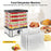 RZ-166 8-Layer Food Dehydrator 400W 95-158 Degree Fahrenheit Digital Food Dryer Machine (BPA Free, No FDA) - Silver  /  EU Plug - 6