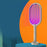 WP-07 2 in 1 Electric Mosquito Swatter Fly Bug Trap USB Rechargeable Mosquito Killer Lamp - Beige - 4
