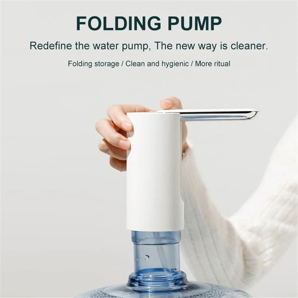 012 Household Electric Water Pump USB Charging Foldable Bottled Water Dispenser - 3