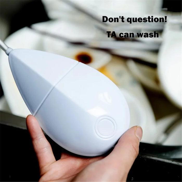 Portable Mini Dishwasher USB Ultrasonic Bubble Dishwasher Free Installation Countertop Cleaner Fruit Vegetable Washing Machine - Green - 3