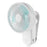 F21 Portable Mini Fan 1200mAh Rechargeable USB Battery Desktop Fan with Magnetic Base Clip - White - 1