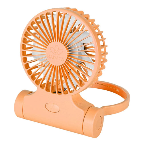 Small Cooling Fan Outdoor Portable Neck Fan with 3 Speeds for Travel Commute Picnic Office Sports - Orange - 1