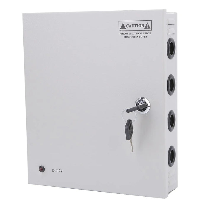 SOMPOM 9 Channel 12V 5A DC Metal Boxed Cabinet Power Supply Unit for Security Camera System DVRs IP Cameras CCTV Cameras - 7