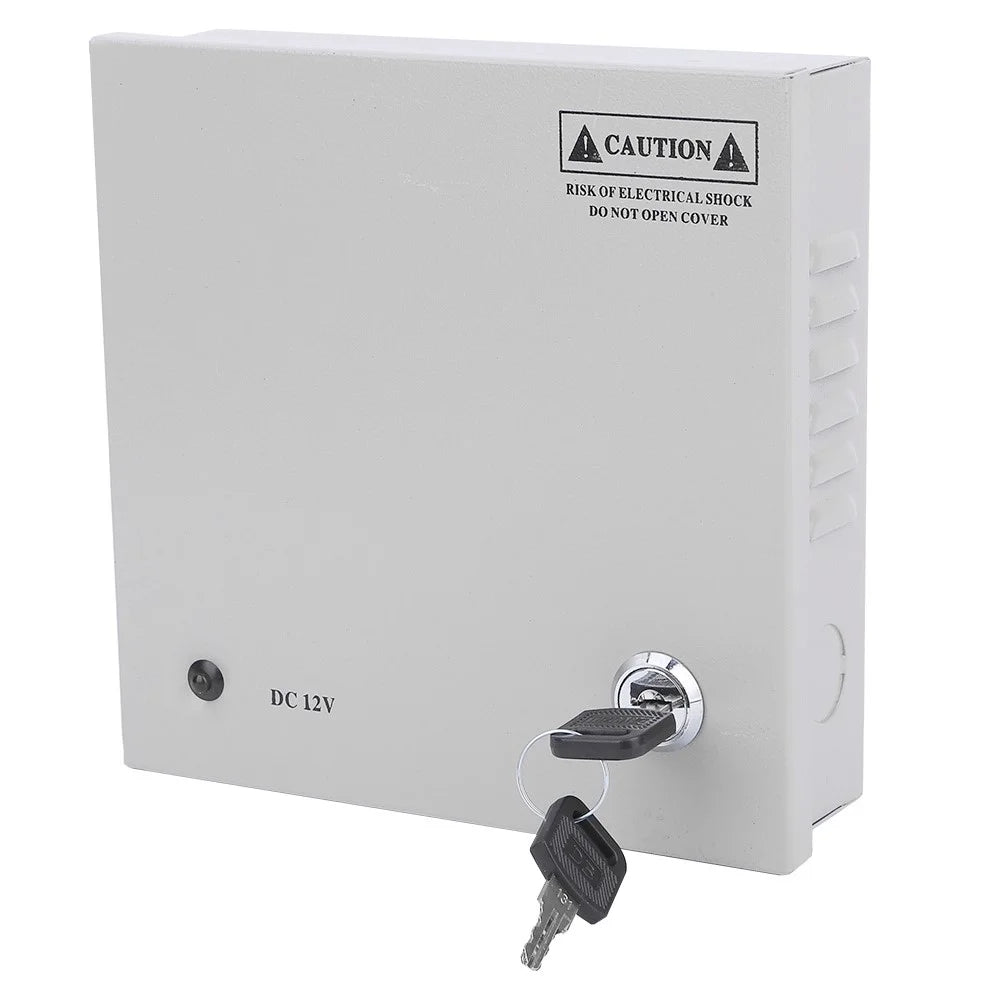 SOMPOM 4 Channel/Port DC 12V 3A Security Camera Power Supply Distribution with Metal Box for Cameras IP CCTV DVR Surveillance System - 4