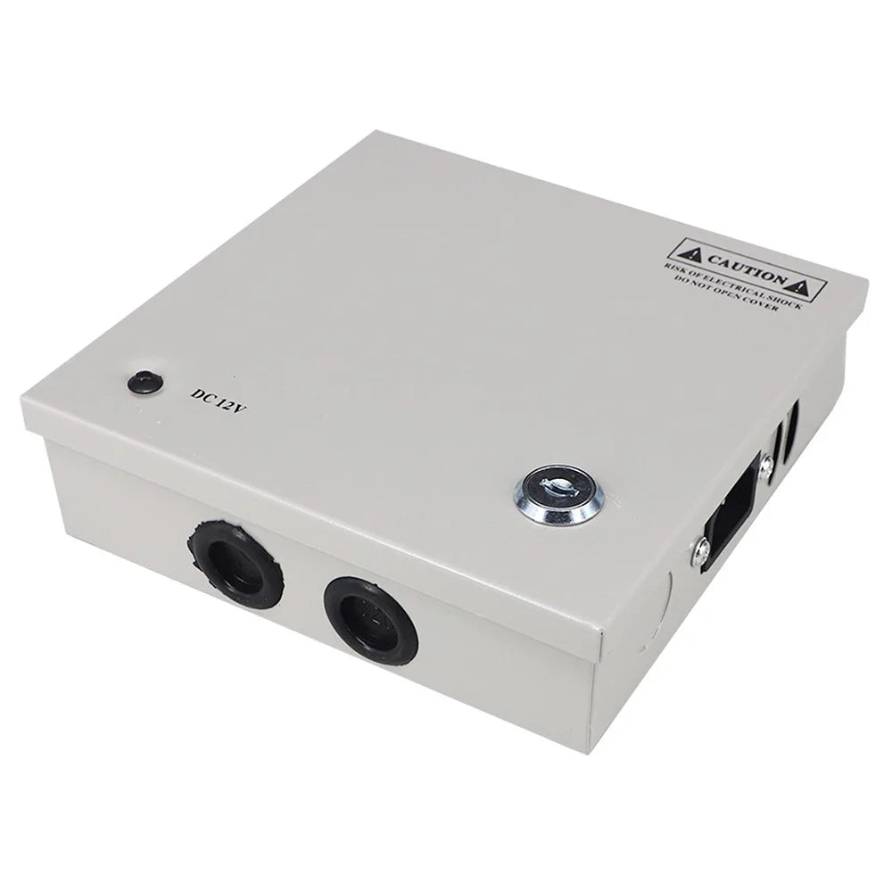 SOMPOM 4 Channel/Port DC 12V 3A Security Camera Power Supply Distribution with Metal Box for Cameras IP CCTV DVR Surveillance System - 5