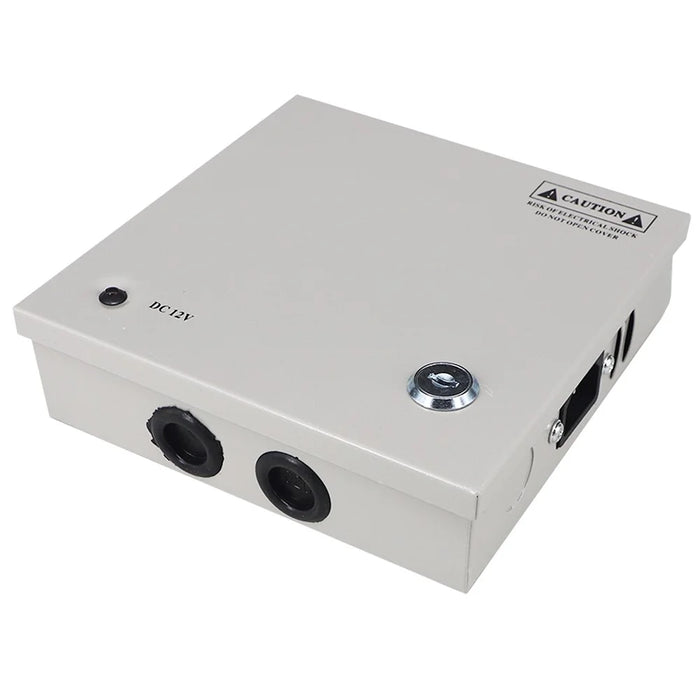 SOMPOM 4 Ports 4CH Output 5A 12V DC CCTV Distributed Power Supply Box for Security Camera - 6