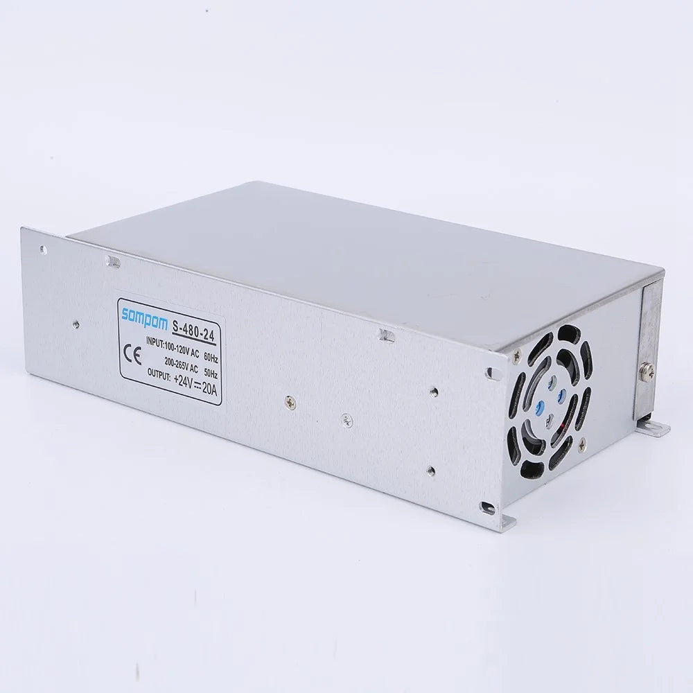 SOMPOM S-480-24 24V 20A 480W Switch Drive LED Strip Display Lighting Monitor Power Supply - 4
