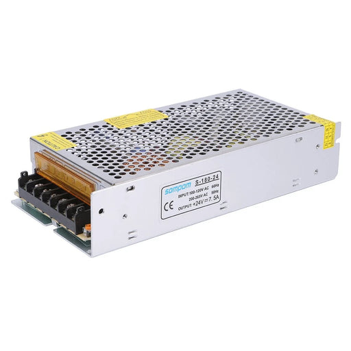 SOMPOM S-180-24 24V 7.5A 180W LED Strip Driver Power Supply Voltage Transformer Power Switch - 1
