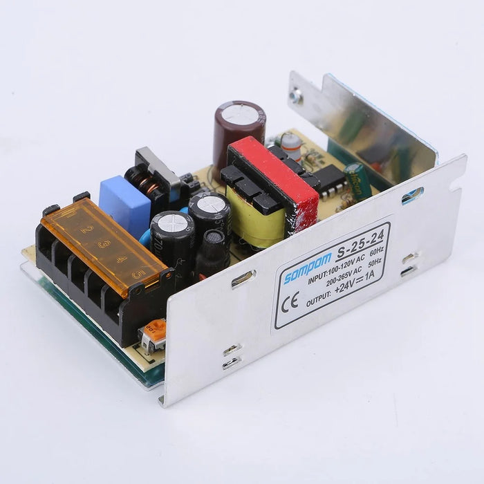 SOMPOM S-25-24 24V 1A 25W Power Supply LED Strip Driver DC Voltage Transformer Power Switch - 3