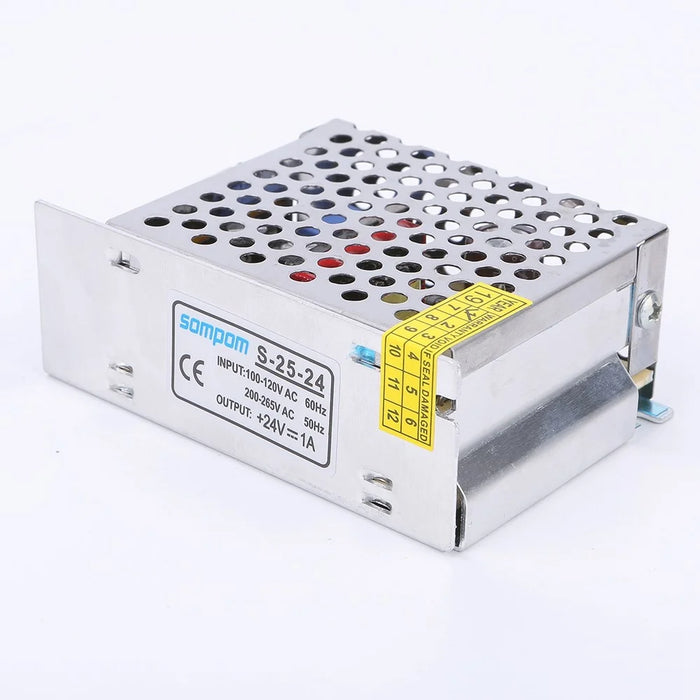 SOMPOM S-25-24 24V 1A 25W Power Supply LED Strip Driver DC Voltage Transformer Power Switch - 5