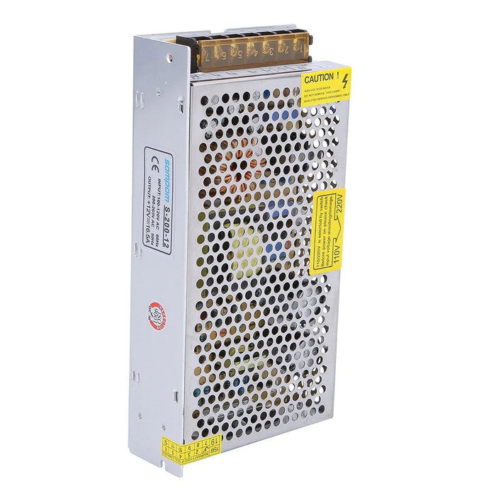 SOMPOM S-200-12 12V 16.5A 200W Power Switch LED Strip Driver Power Supply Voltage Transformer - 2