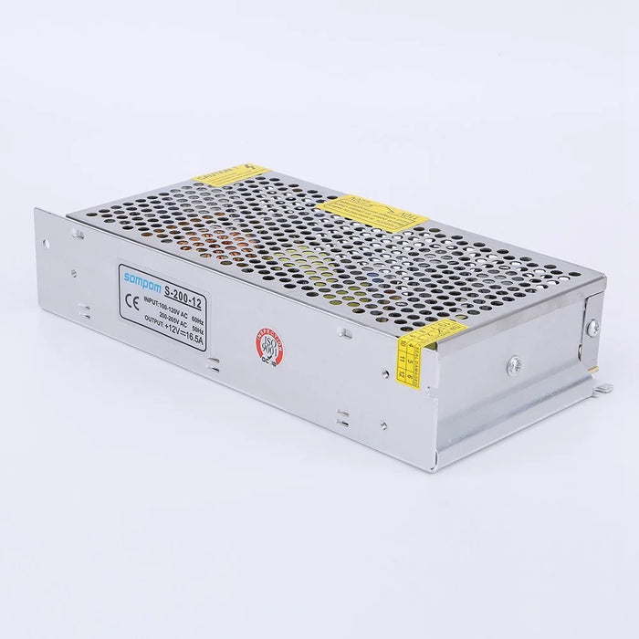 SOMPOM S-200-12 12V 16.5A 200W Power Switch LED Strip Driver Power Supply Voltage Transformer - 3