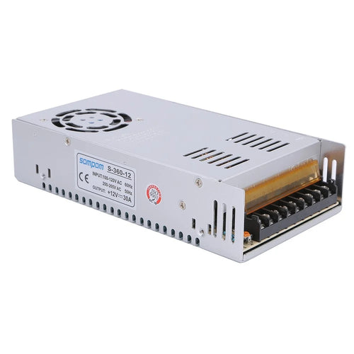 SOMPOM S-360-12 12V 30A 360W Voltage Transformer Power Switch LED Strip Lighting Monitor Driver Power Supply - 1