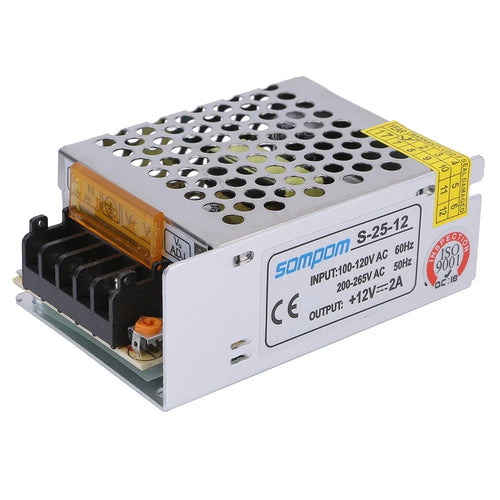 SOMPOM S-25-12 12V 12A 25W Power Supply Switch Drive LED Strip Power Source for Display Lighting Monitor - 1