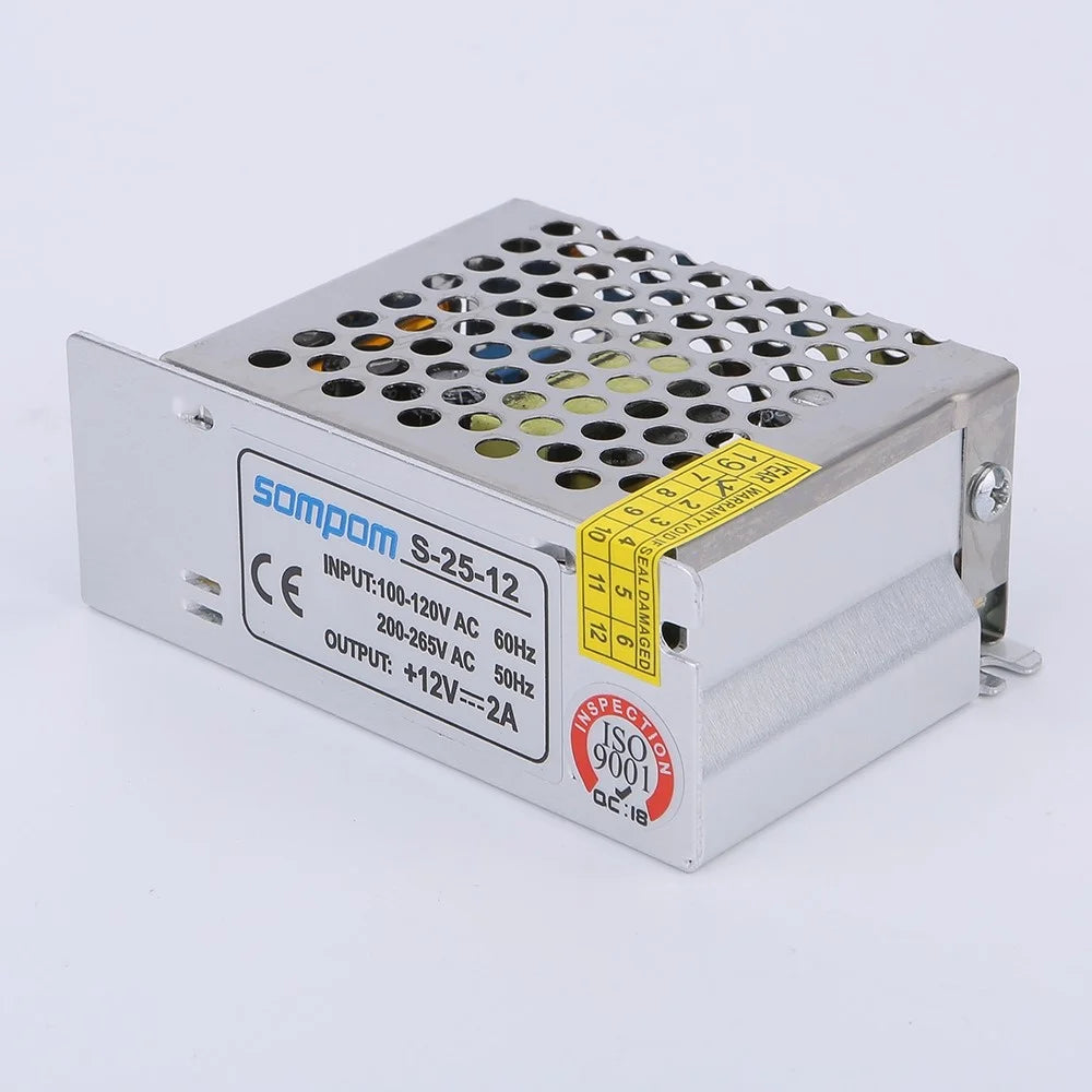 SOMPOM S-25-12 12V 12A 25W Power Supply Switch Drive LED Strip Power Source for Display Lighting Monitor - 3