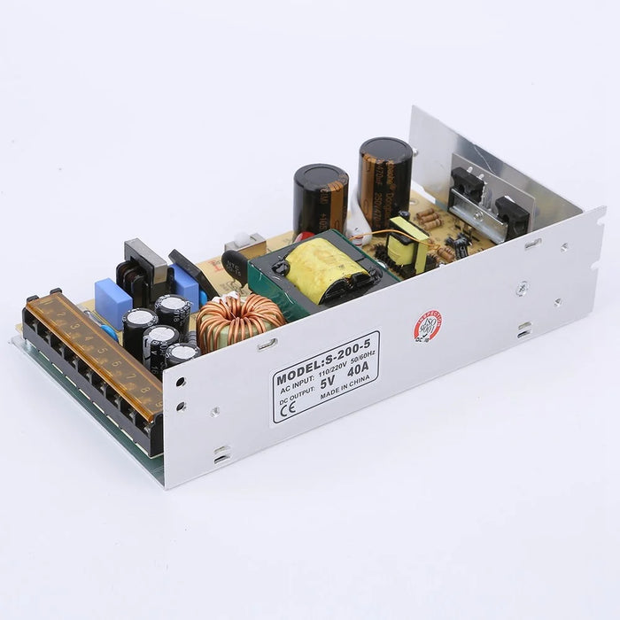 SOMPOM S-200-5 5V 40A 200W Lighting Transformer Power Supply Switch Drive LED Strip Power Source for Display Lighting Monitor - 3