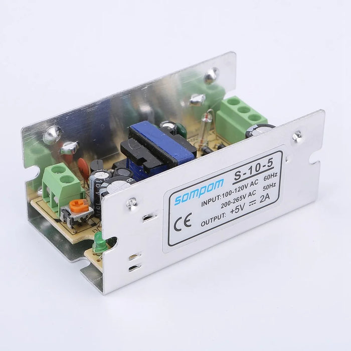SOMPOM S-10-5 5V 2A 10W Power Supply LED Strip Lights Driver Fast Dissipation Aluminum Power Adapter - 3