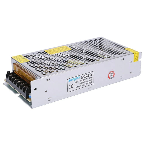 SOMPOM S-100-5 5V 20A 100W LED Strip Power Supply Driver DC Voltage Adapter Transformer - 1