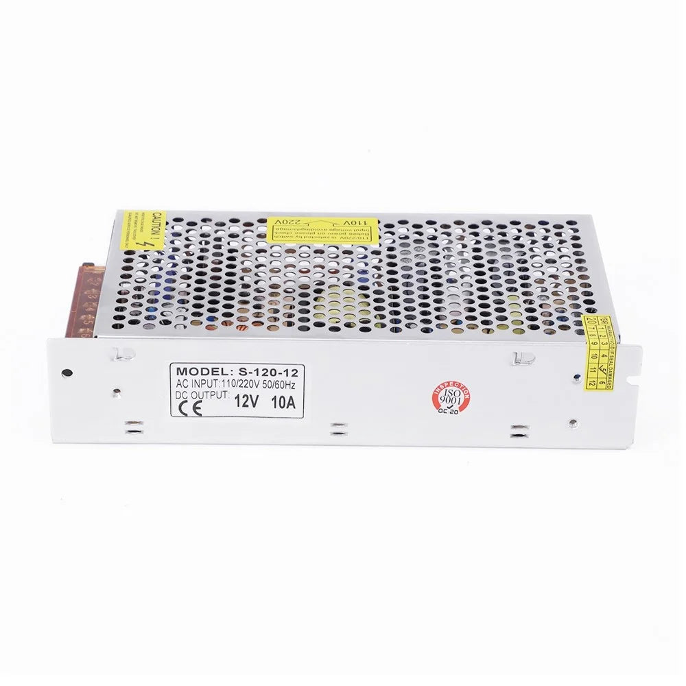 SOMPOM S-120-12 12V 10A 120W LED Strip Driver Power Supply Voltage Transformer Power Switch - 6
