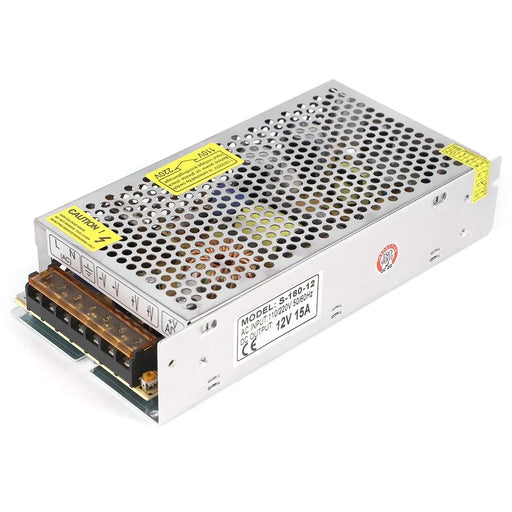 SOMPOM S-180-12 12V 15A 180W Power Supply for LED Strip Driver Monitor, DC Voltage Transformer Power Switch - 1