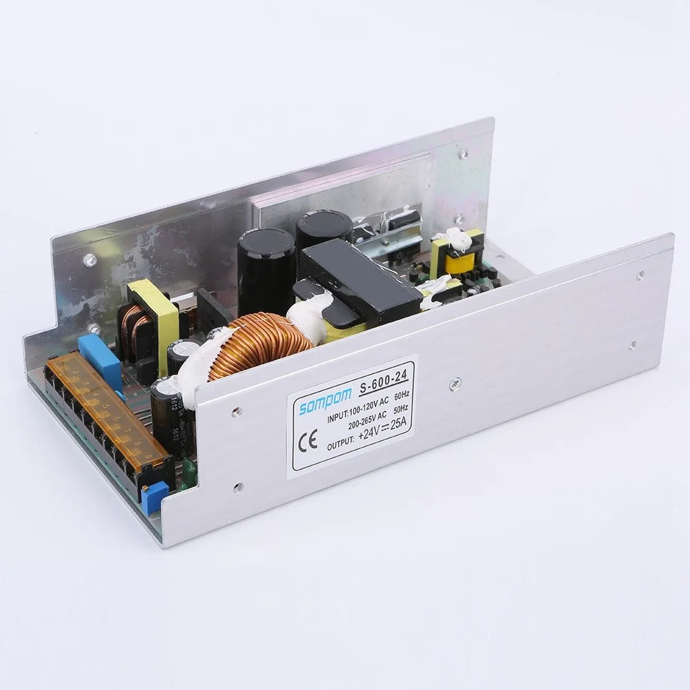 SOMPOM S-600-24 24V 25A 600W DC Voltage Transformer Power Switch LED Strip Driver Power Supply - 4
