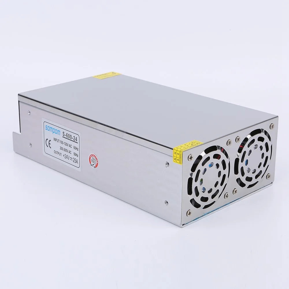 SOMPOM S-600-24 24V 25A 600W DC Voltage Transformer Power Switch LED Strip Driver Power Supply - 6