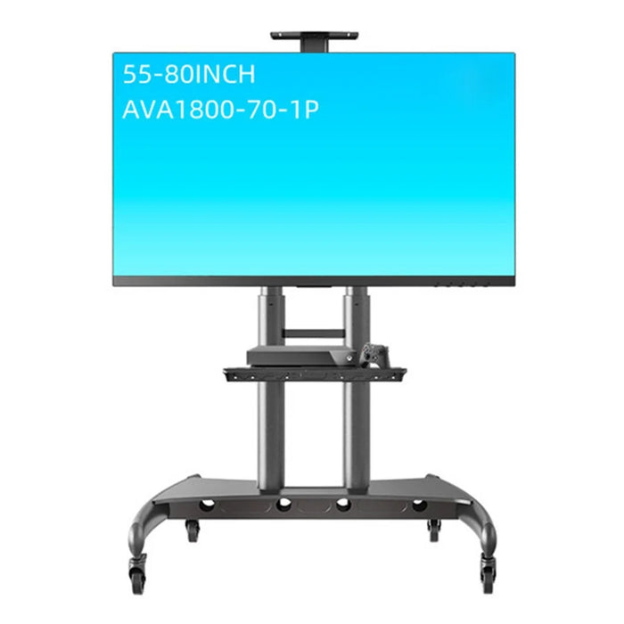 NORTH BAYOU AVA1800-70-1P Mobile TV Cart Rooling TV Stand with Wheels for 55-80 inch Flat Panel Screens - 4