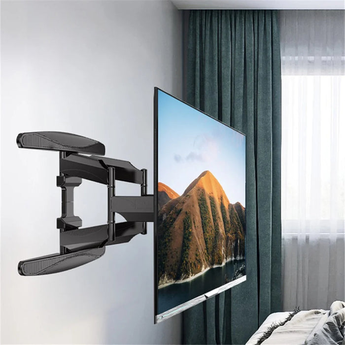 NORTH BAYOU P65 55-85 Inch TV Wall Mount Stretching Full Motion LED LCD Screen Mount, 68.2kg Bearing Weight - 2