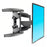 NORTH BAYOU P65 55-85 Inch TV Wall Mount Stretching Full Motion LED LCD Screen Mount, 68.2kg Bearing Weight - 3