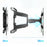 NORTH BAYOU P65 55-85 Inch TV Wall Mount Stretching Full Motion LED LCD Screen Mount, 68.2kg Bearing Weight - 5