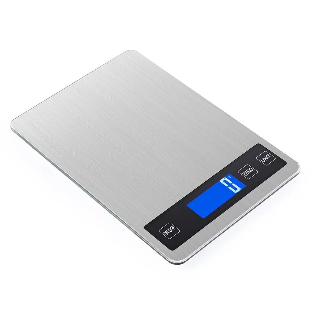 A10-1 USB Rechargeable 10kg / 1g Kitchen Digital Scale Electronic LCD Display Home Cooking Baking Food Scale - Silver - 1